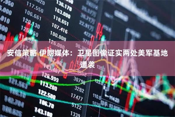 安信策略 伊朗媒体：卫星图像证实两处美军基地遭袭