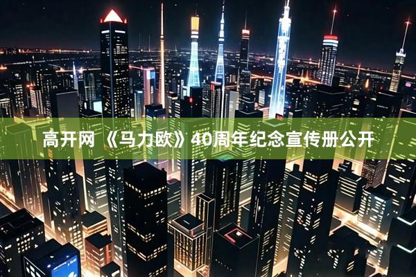 高开网 《马力欧》40周年纪念宣传册公开