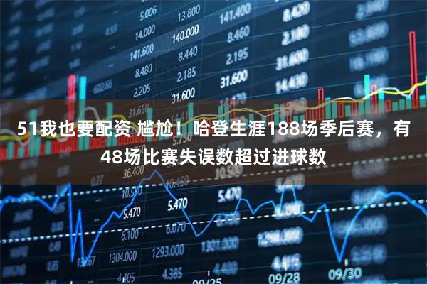 51我也要配资 尴尬！哈登生涯188场季后赛，有48场比赛失误数超过进球数