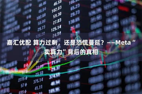 嘉汇优配 算力过剩,还是恐慌蔓延?——Meta“卖算力”背后的真相